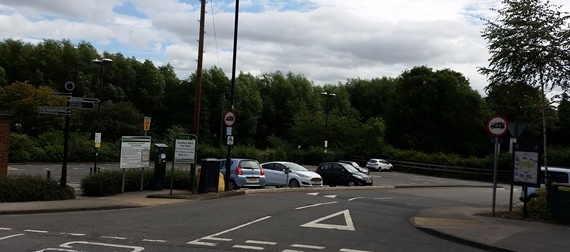 The Auction Mart car park at Bridge Street